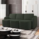 Ver imagem 2 de Sofá Cama para Sala de Estar 3 Lugares 276cm Montserrat K01 Veludo Verde - Lyam Decor