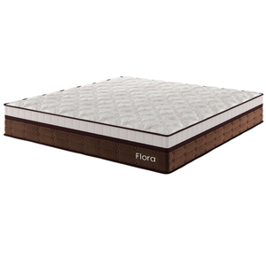 Colchão Mola Ensacada King Size 36x193x203cm Flora Marrom - Casa Giulia