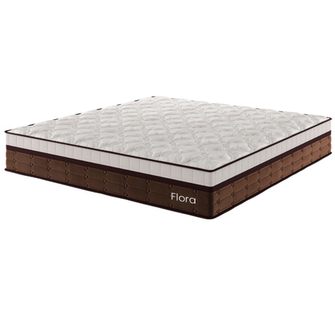 Colchão Mola Ensacada King Size 36x193x203cm Flora Marrom - Casa Giulia
