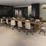 Mesa Reunião Escritório 12 Lugares com Caixa de Tomada, Tampo Engrossurado 50mm - 1