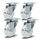 Ver imagem 1 de 4 Rodizio Móveis Gel 50mm sem Freio Glp.210.pvc.fp