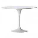 Ver imagem 1 de Mesa de Jantar Tulipa Saarinen Redonda 70 Cm Laqueada Cor Branco