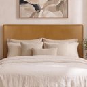 Ver imagem 2 de Cabeceira Painel Suspenso Casal 160 cm Luna Retangular Corino Whiskey Artte