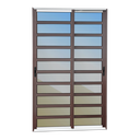 Ver imagem 1 de Porta Correr c/Trav.2F.Móv.210x200 Elite c/Fecho Autom V.Ref.Mix Corten Brimak