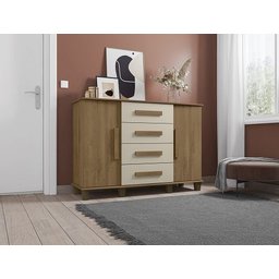 Cômoda Barcelona Cinamomo/off White - Rv Móveis - 2