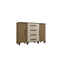 Cômoda Barcelona Cinamomo/off White - Rv Móveis - 1