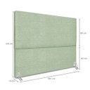 Ver imagem 3 de Cabeceira Refinada Cama Box Casal King 195 Cm Estofada Revestida em Bouclé Elegante