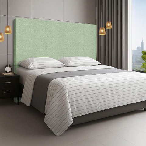 Cabeceira Refinada Cama Box Casal King 195 Cm Estofada Revestida em Bouclé Elegante