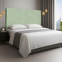 Ver imagem 1 de Cabeceira Refinada Cama Box Casal King 195 Cm Estofada Revestida em Bouclé Elegante