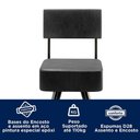Ver imagem 6 de Kit Mesa Bistrô Viena e Banqueta Barcelona Preto - Salaone Viena e Barcelona