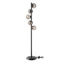 Ver imagem 2 de Abajur Coluna Piso Figo Preto com Globo de Vidro Fumê