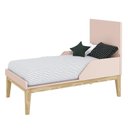 Ver imagem 7 de Dormitório Completo Infantil Classic 2 Portas, Cômoda 6 Gavetas e Berço Rosa Fosco com Pés Madeira N