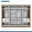 Ver mais imagens de Guarda Roupa Casal 4 Portas 4 Gavetas Milano -Mt- Rei de Casa Freijó