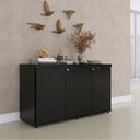 Ver imagem 1 de Armário para Escritório com 3 Portas PE40 Cinza/Preto
