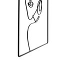 Ver imagem 4 de Enfeite de Metal de Parede Preto Rosto Mulher 30x20x1 cm - D’Rossi