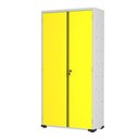 Ver imagem 1 de Armário Aço Escritório Fechadura 4 Prateleiras Ea301 Amarelo