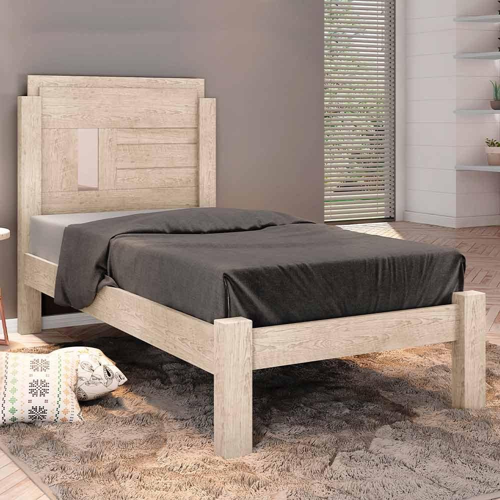 Cama Solteiro Moderna Amarula Amanda Framar | MadeiraMadeira