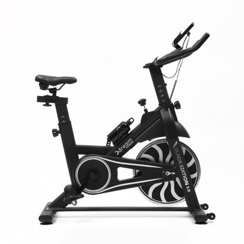 Bicicleta Ergométrica Spinning Dream Fitness Black Edition 3.0 Vertical com Roda de Inércia 6kg