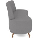 Ver imagem 2 de Sofá Chaise Living 2 Lugares 135cm para Sala Cayman K01 Bouclê Cinza