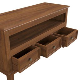 Rack 3 Gavetas - Amêndoa - Verniz Amêndoa Verniz - 3