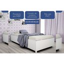 Ver imagem 5 de Cama Solteiro Mônaco Branco/neve - Tcil Móveis