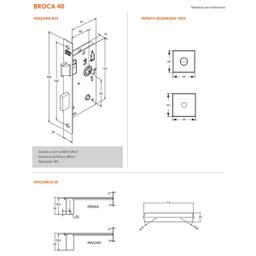 Fechadura Porta Banheiro 823/35 Preto Roseta Aço Inox Stam - 2