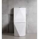 Ver imagem 2 de Vaso Sanitário Monobloco Quadrado Diamante Harmony 8019 Branco Vaso Sanirário 8019