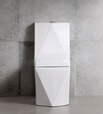 Ver imagem 2 de Vaso Sanitário Monobloco Quadrado Diamante Harmony 8019 Branco Vaso Sanirário 8019