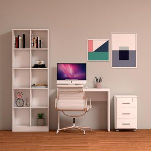Estante Multiuso com 10 Prateleiras Branco
