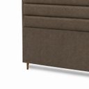 Ver imagem 6 de Cabeceira para Cama Casal Estofada 1,38 Mts Iza Vilajo: Suede Marrom