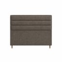 Ver imagem 3 de Cabeceira para Cama Casal Estofada 1,38 Mts Iza Vilajo: Suede Marrom