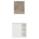 Ver mais imagens de Armário Gabinete com Espelho para Banheiro 60cm Branco Madesa