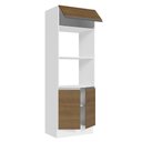 Ver imagem 4 de Torre Quente Armário de Cozinha Para 2 Fornos 100% MDF Branco/Rustic Acordes Madesa