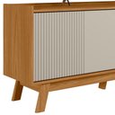 Ver imagem 5 de Rack para Sala de Estar Tv 65 Pol Pés Retrô Suna L05 Nature Off White - Lyam Decor