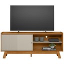 Ver imagem 4 de Rack para Sala de Estar Tv 65 Pol Pés Retrô Suna L05 Nature Off White - Lyam Decor