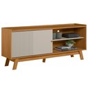 Ver imagem 1 de Rack para Sala de Estar Tv 65 Pol Pés Retrô Suna L05 Nature Off White - Lyam Decor