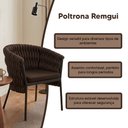 Ver imagem 2 de Poltrona Classica Confortavel Perfeita para Sala de Estar Marrom Remgui