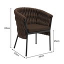 Ver imagem 4 de Poltrona Classica Confortavel Perfeita para Sala de Estar Marrom Remgui