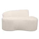 Ver imagem 6 de Sofá Pequeno Orgânico 2 Lugares Living 145 Cm Sala Recepção Clinica Consultório Bouclé - Branco