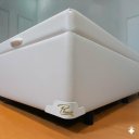 Ver imagem 3 de Cama Box Baú Casal Blindado com Pistão a Gás - Corino Branco