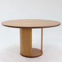 Ver imagem 2 de Mesa de Jantar Redonda Roma Nacional Móveis 135 Cm (larg) Tampo Madeira Cinamomo Cor Pinhão