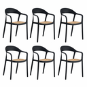 Ver imagem 2 de Conjunto 6 Cadeiras para Jardim e Varanda Lia com Braço