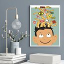 Ver imagem 2 de Quadro Decorativo Tdah 24x18cm - com Vidro:moldura Preta