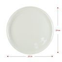 Ver imagem 3 de Prato Raso Jantar Porcelana 27cm:CINZA
