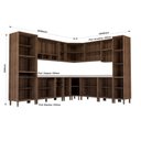 Ver imagem 4 de Cozinha Completa 13 Peças Espaço para Forno e Microondas com Tampo Luna Luciane Móveis