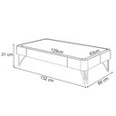 Ver imagem 4 de Mesa de Centro Decorativa Sala de Estar Harmony B01 Off White Cinamomo - Lyam Decor