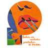 Mini Quadro Bela Jovem de Chapeu Pintado a Mão 30x25cm - 10