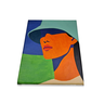Mini Quadro Bela Jovem de Chapeu Pintado a Mão 30x25cm - 6