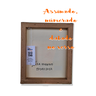 Mini Quadro Bela Jovem de Chapeu Pintado a Mão 30x25cm - 2