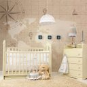 Ver imagem 5 de Papel de parede mapa mundi para quarto de bebê M² PP141